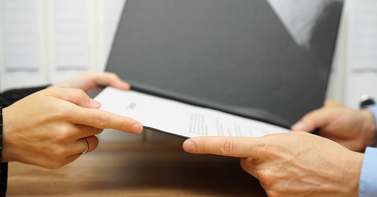 business meeting with an executive