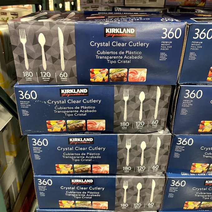 crystal clear cutlery