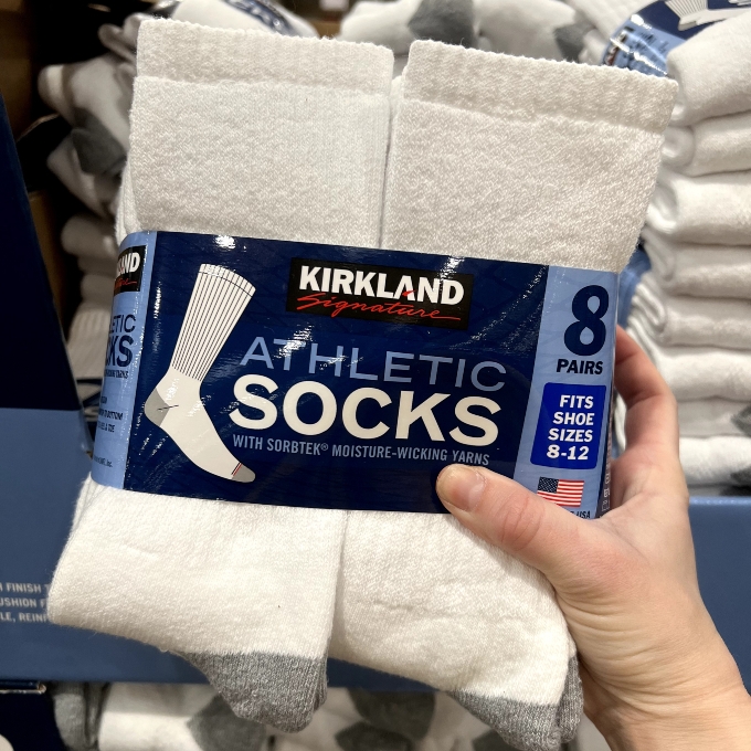 kirkland signature athletic socks