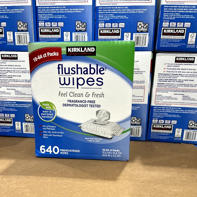 kirkland signature flushable wipes