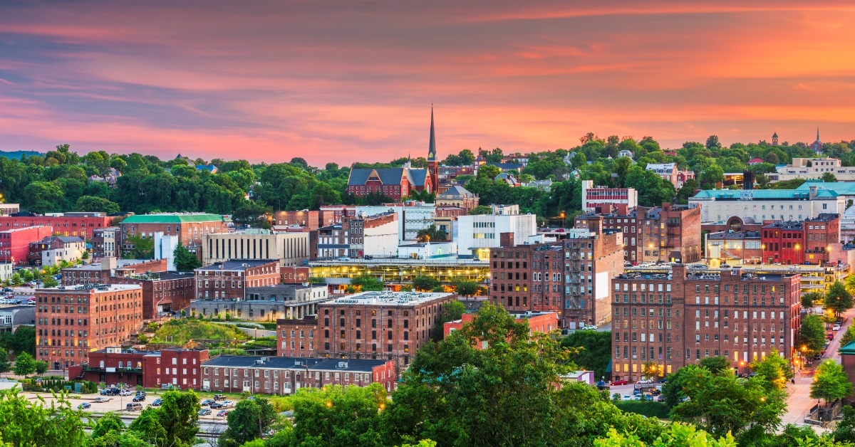 lynchburg virginia downtown city skyline