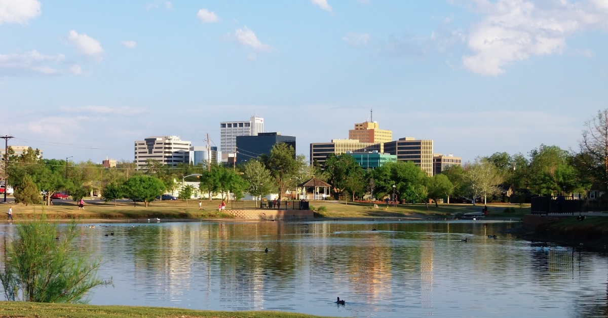 texas skyline from wadley barron park