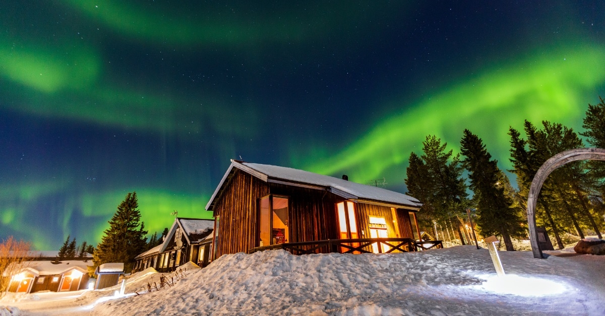 aurora boreale in lapponia