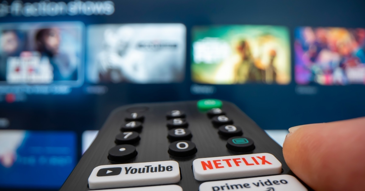 hand browsing streaming services using remote