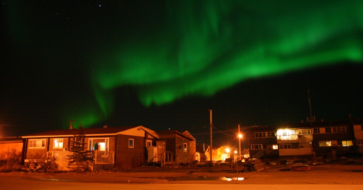 northern light in canada churchill manitoba
