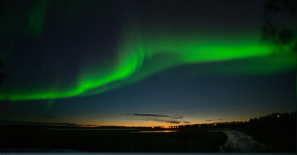 northern lights in muonio finland