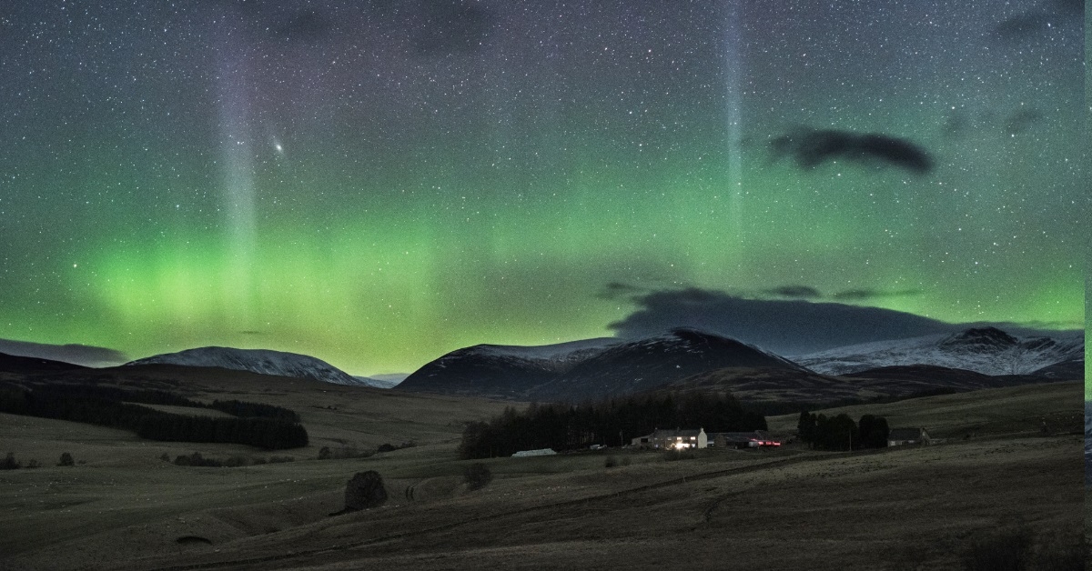 northern lights in scotland