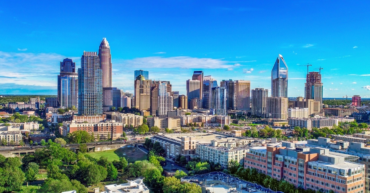 charlotte north carolina skyline during day