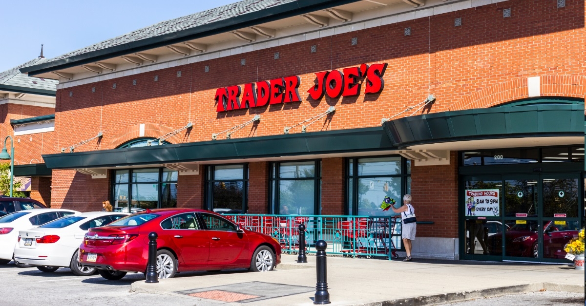 cars outside trader joe's store