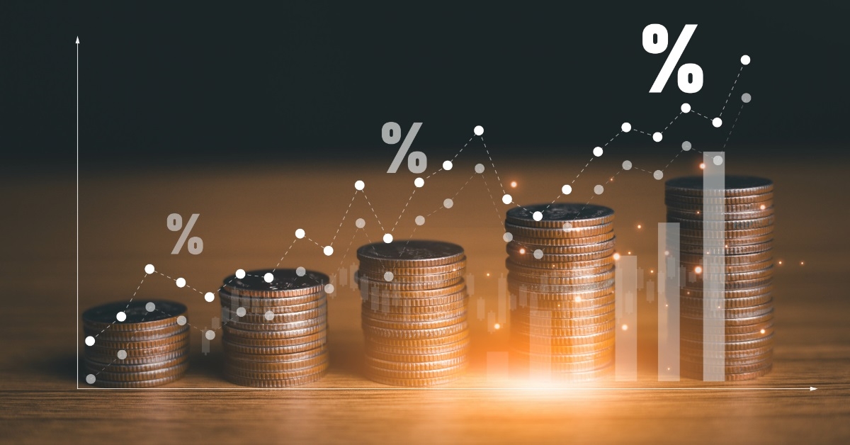pennies on table showing dividend concept
