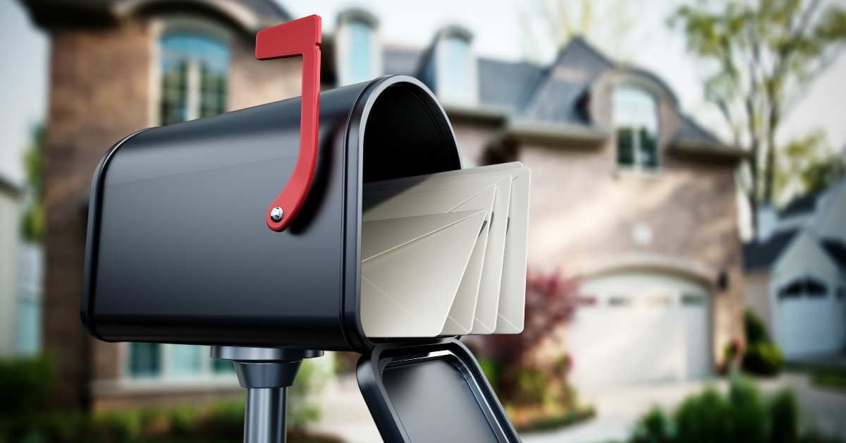 open mailbox with letters