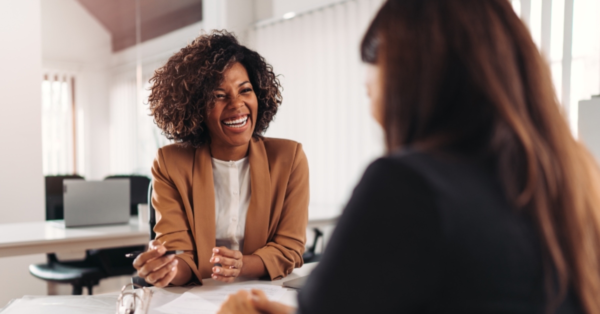 financial advisor consulting a client