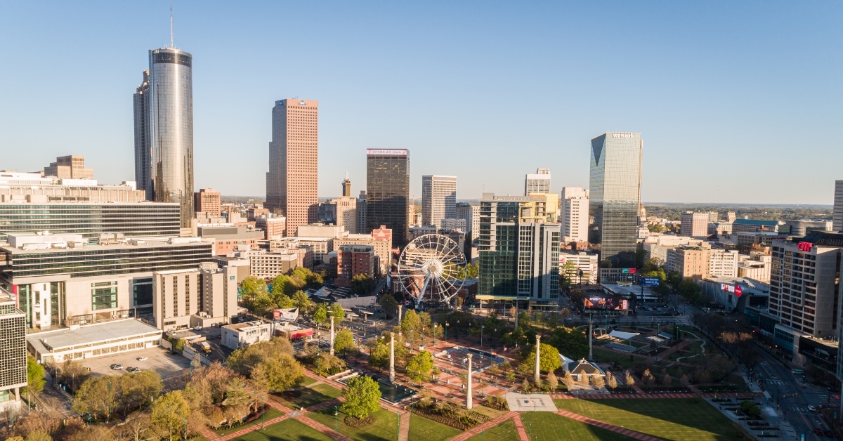 centennial park downtown atlanta georgia
