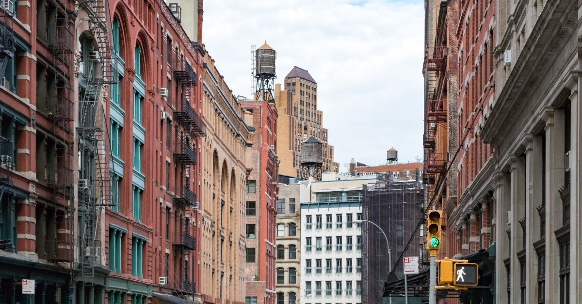 historic buildings along franklin street tribeca