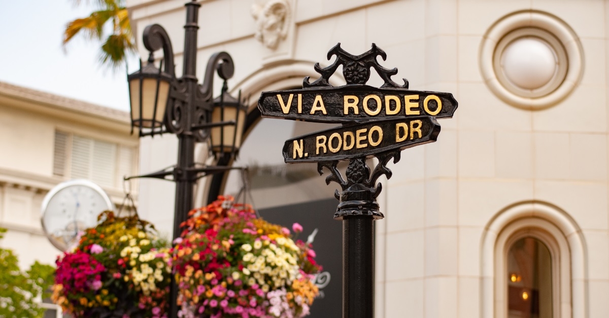road sign rodeo drive beverly hills