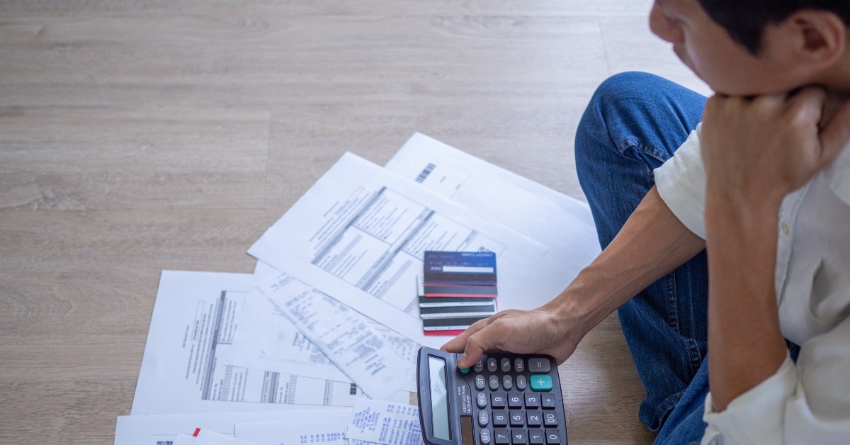 stressed of credit card debt