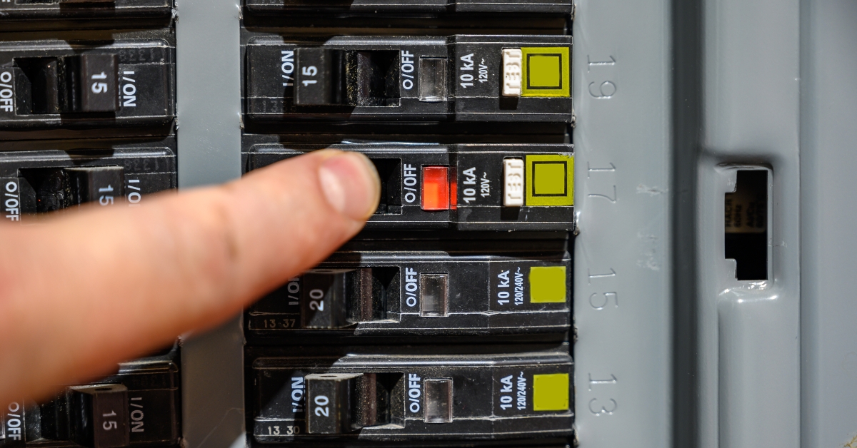 resetting a tripped breaker