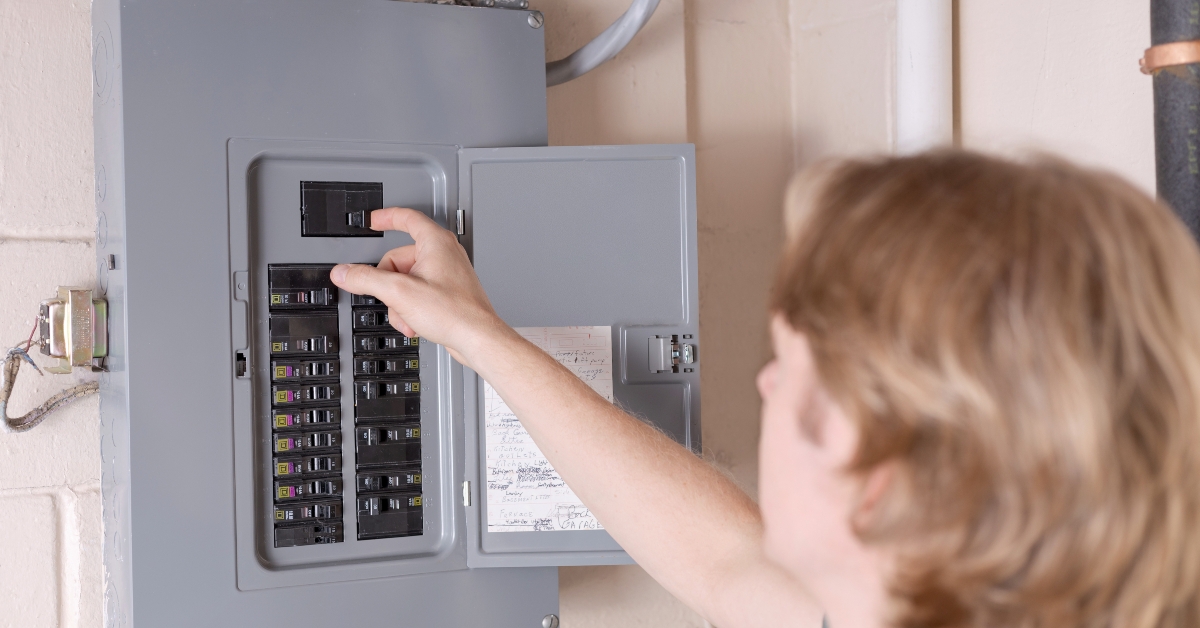 shutting off main circuit breaker