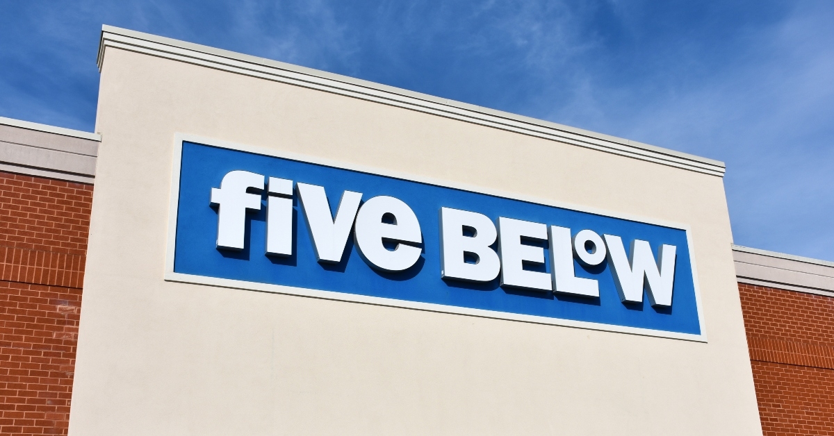 five below store sign