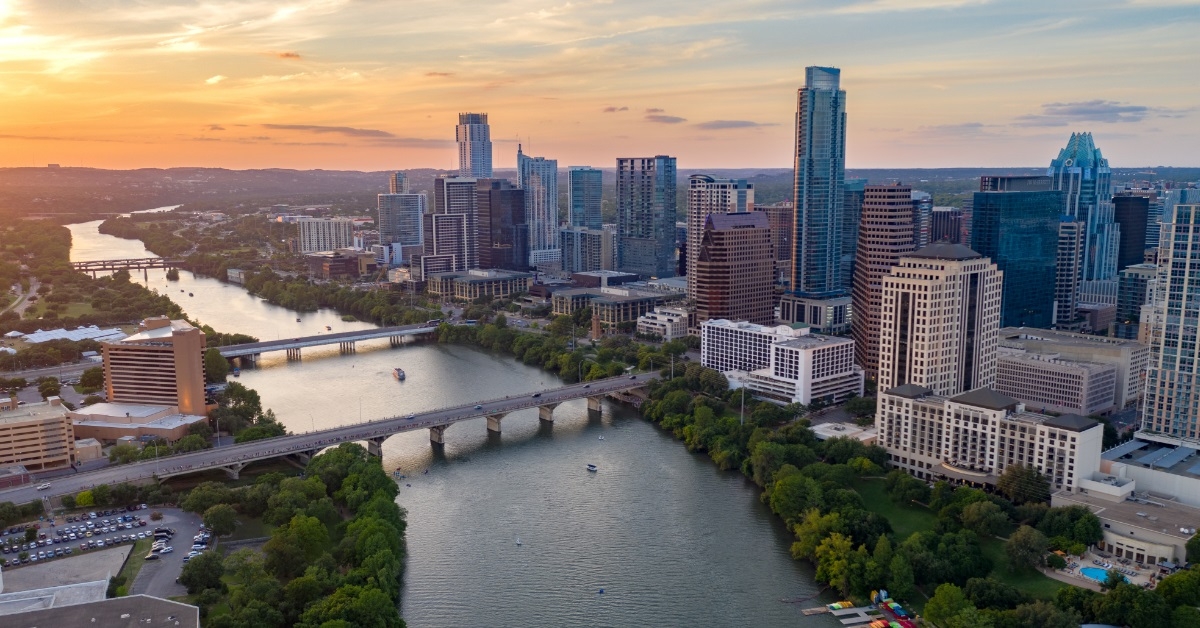 austin aerial skyline