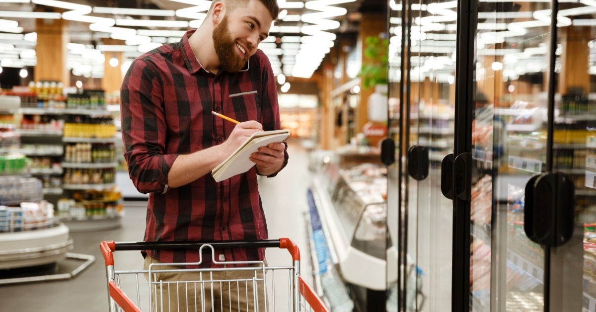 man on call writing notes