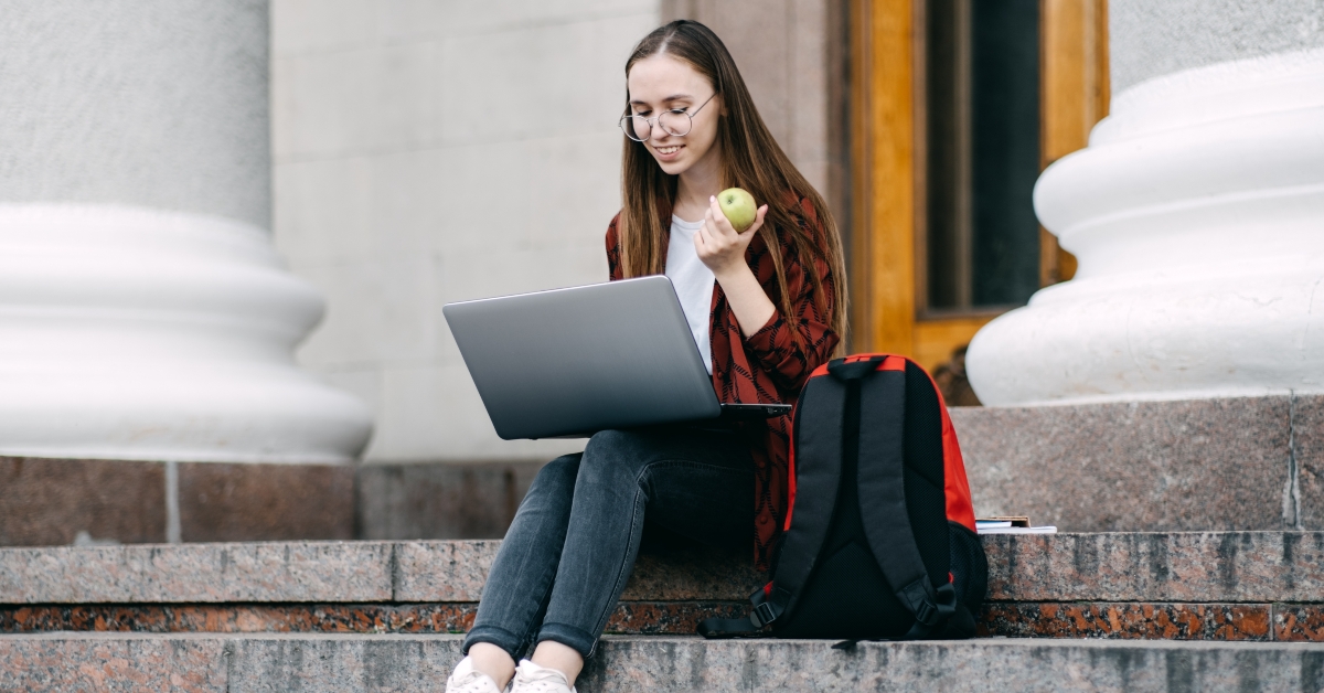 portrait of student girl