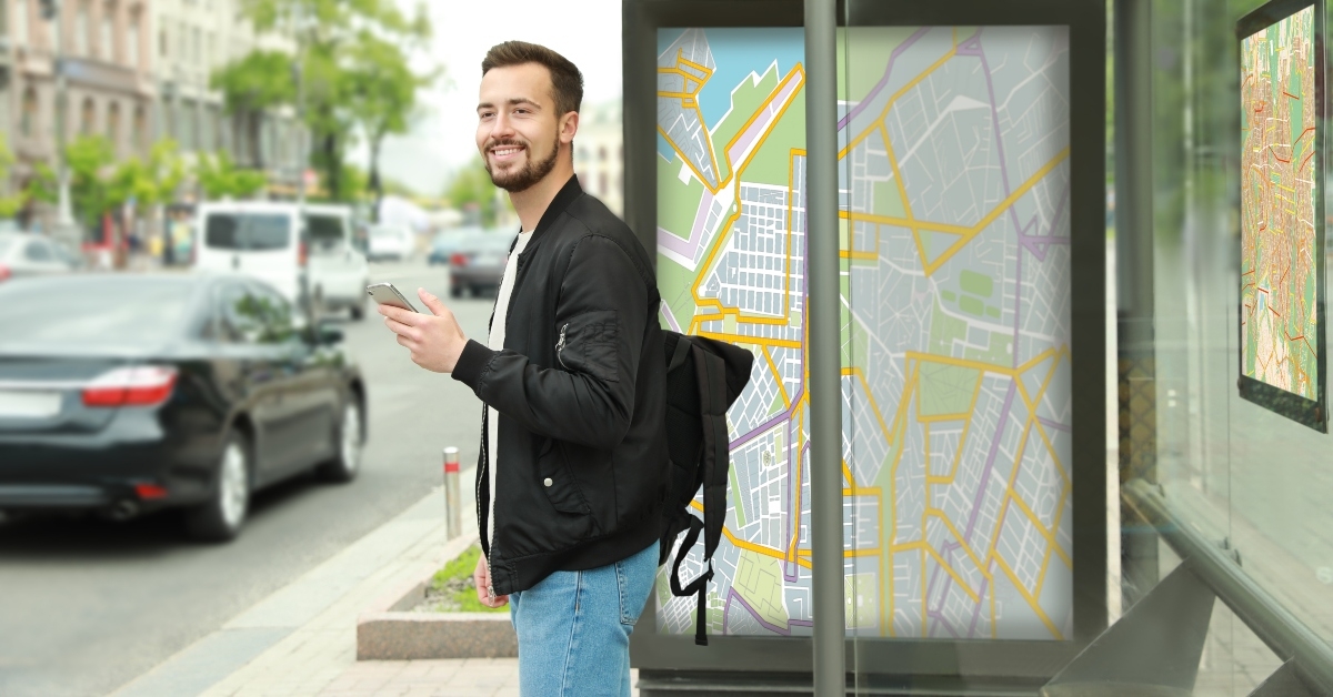 waiting for public transport