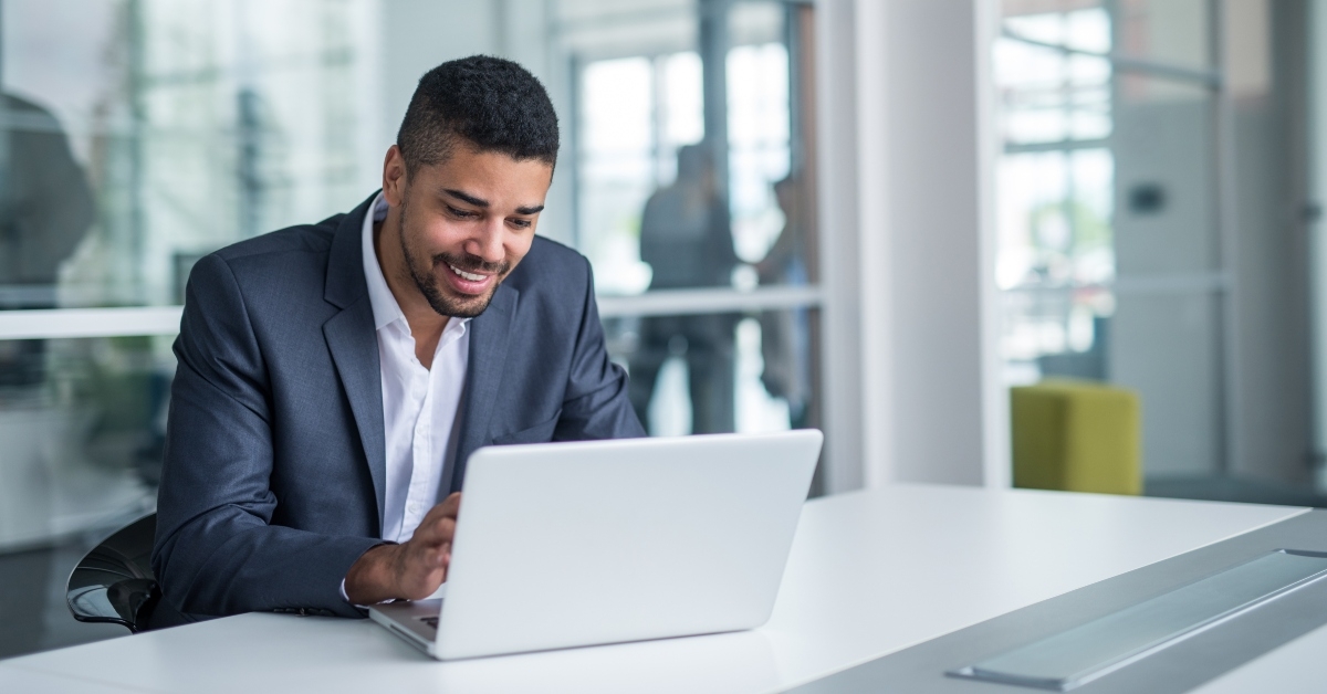 working on a computer