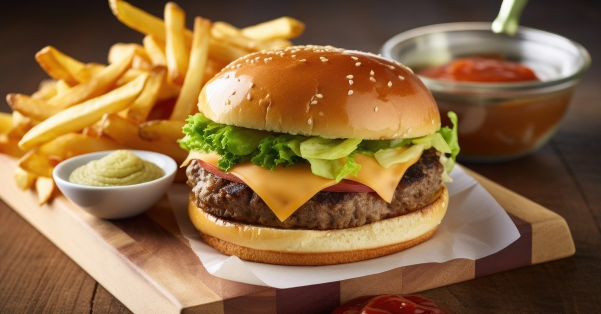 classic burger and fries combo