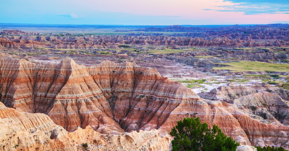scenic view at badlands
