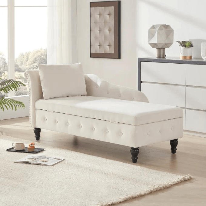 eastham velvet chaise lounge