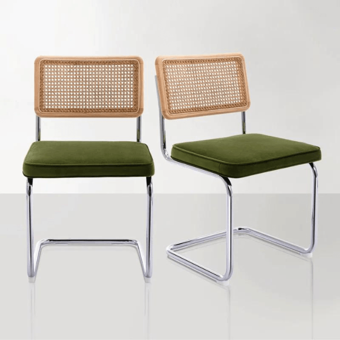 crumley velvet upholstered side chair