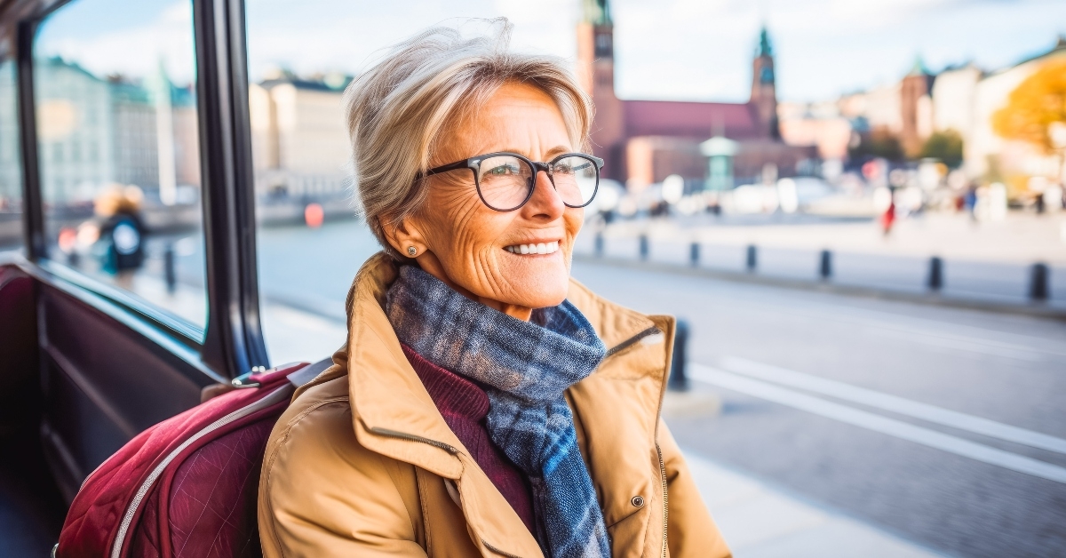 woman traveling in stockholm
