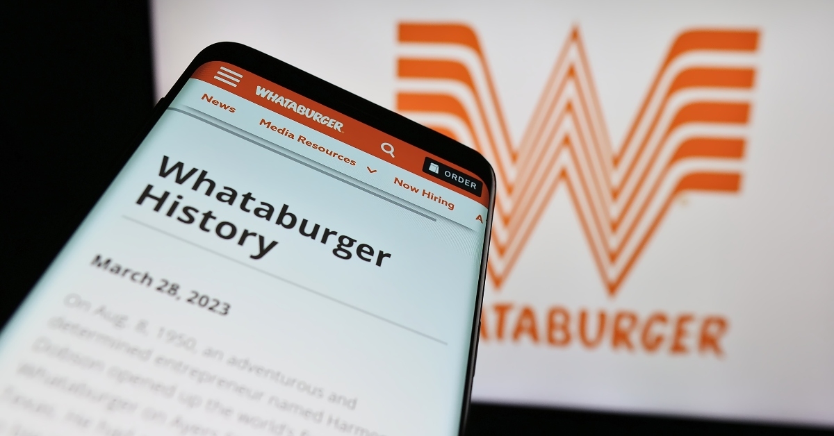 whataburger website on phone