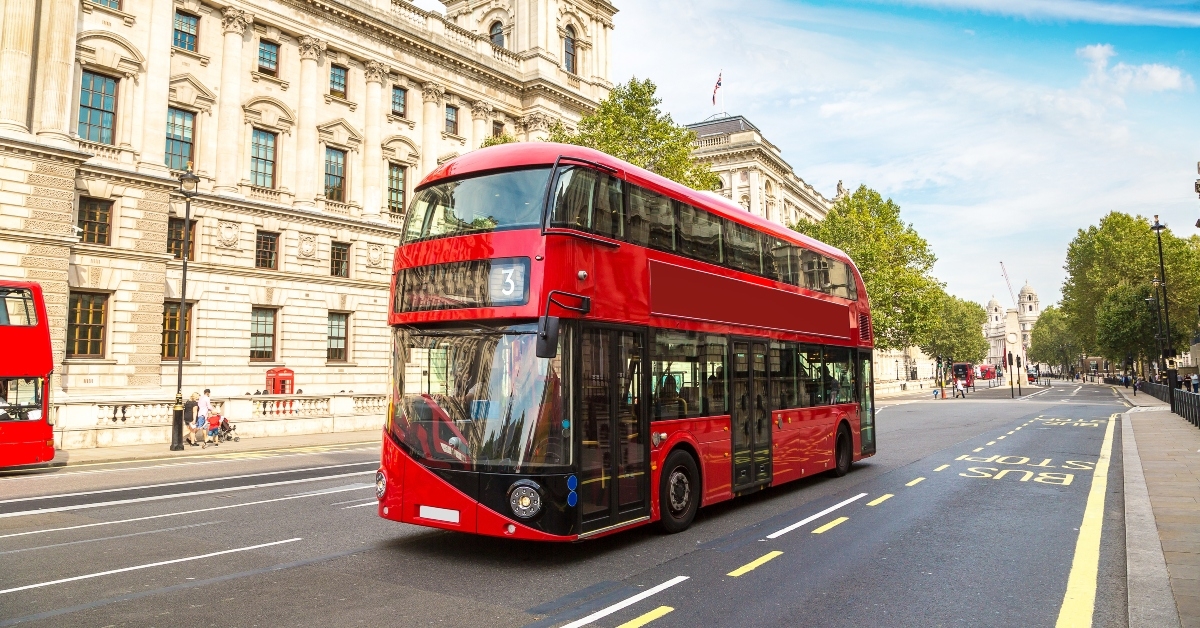 red double decker bus