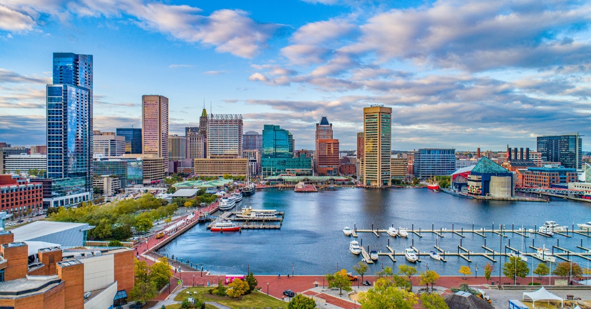 Baltimore Maryland USA Downtown Skyline