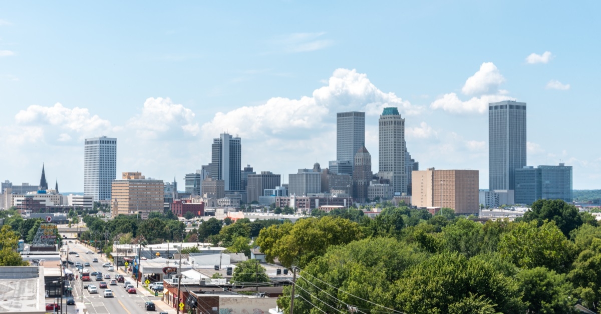 Downtown Tulsa Oklahoma Skyline Route 66