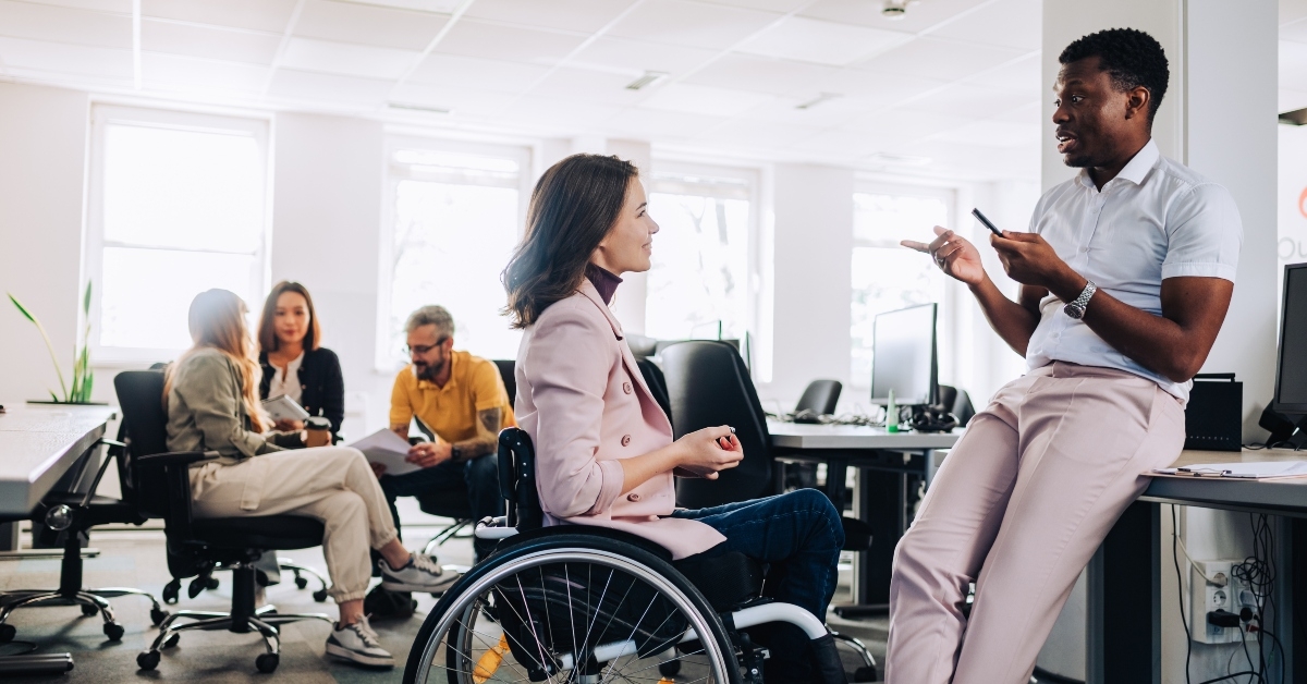 businesswoman with disability