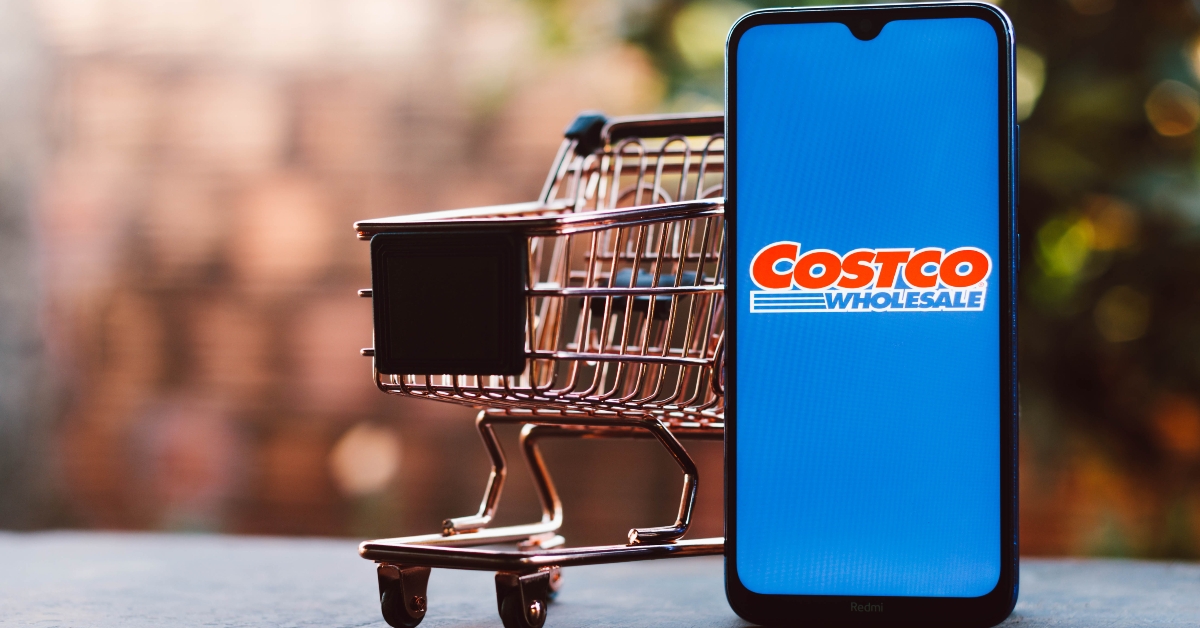 costco shopping cart and logo