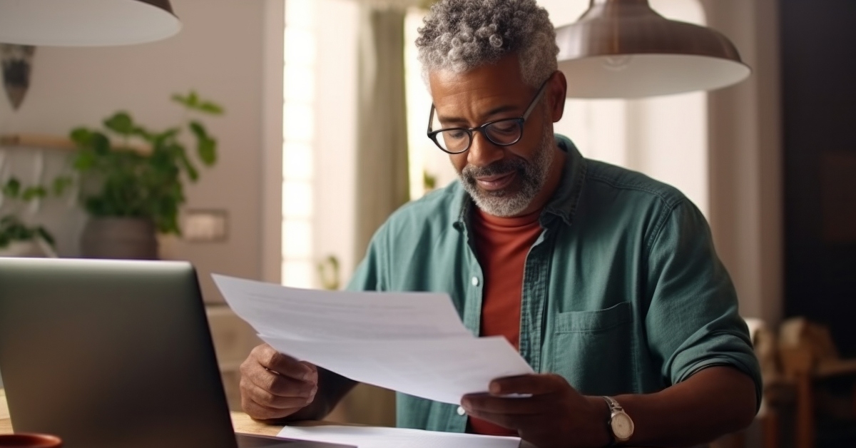 man busy on a budget review