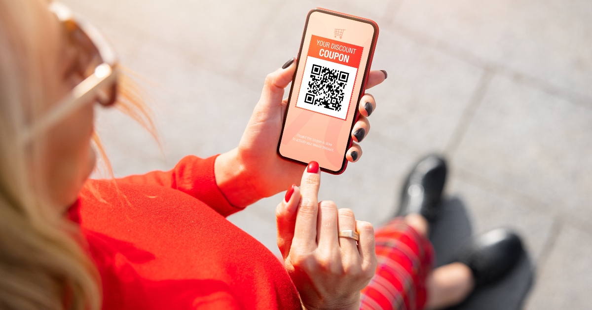 discount coupon on mobile phone