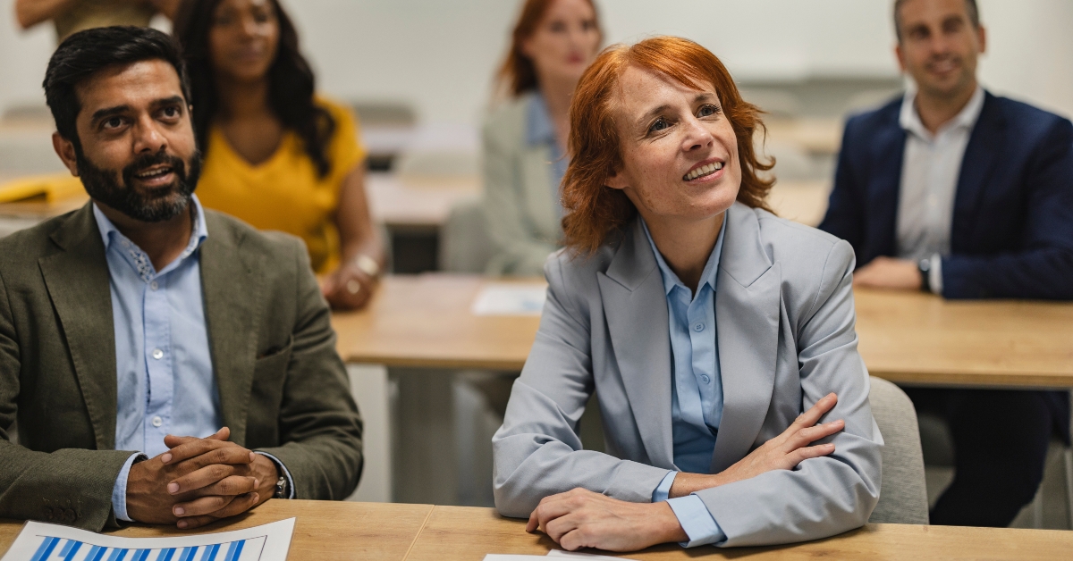 adult people in a class