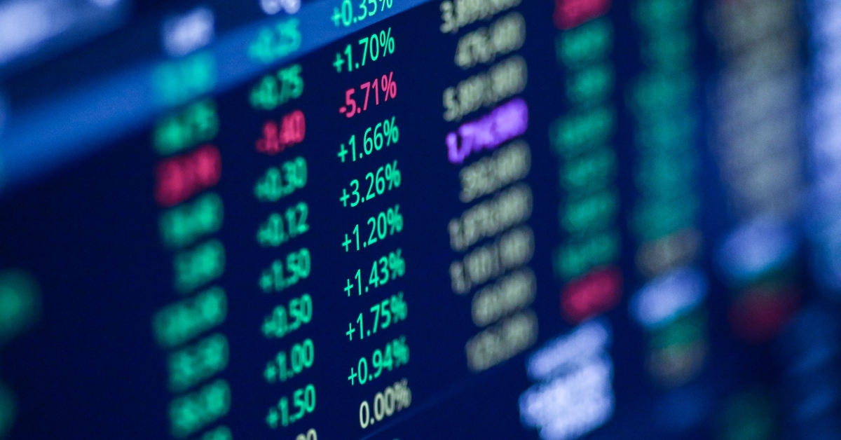 stock exchange market chart