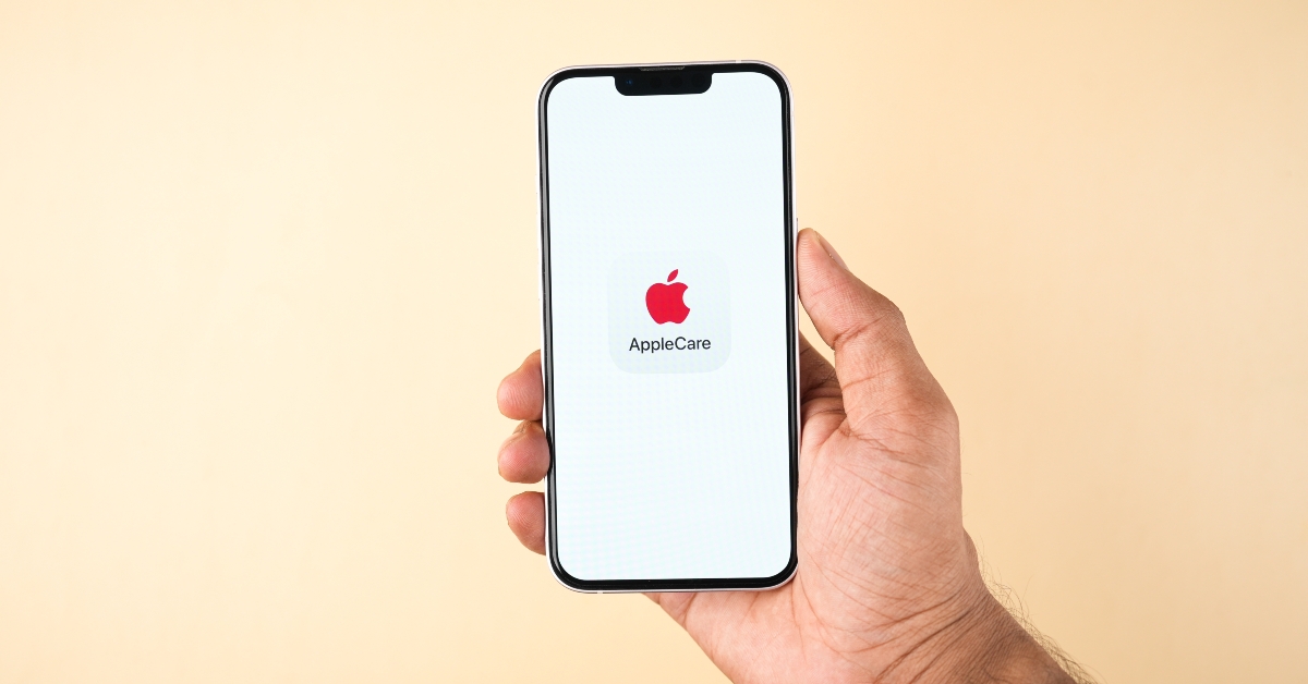 apple care on phone screen