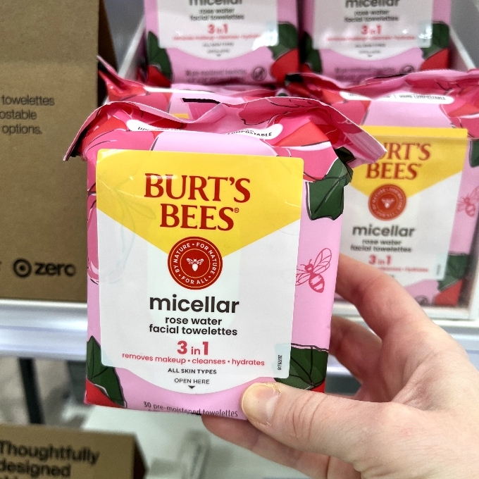 micellar rose water facial towelettes