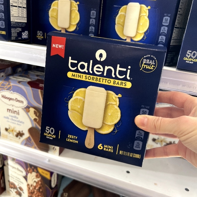 zesty lemon mini sorbetto bars