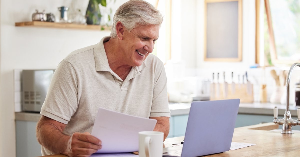 elderly male investor