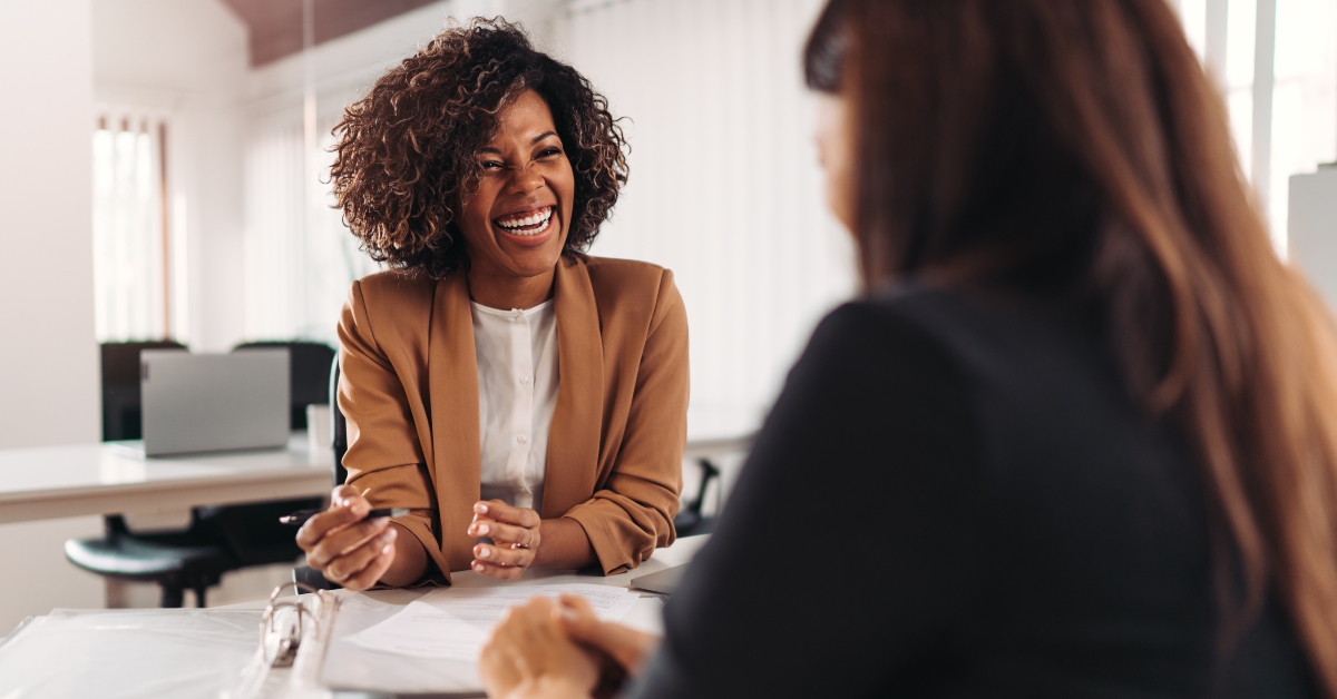 financial advisor consulting a client