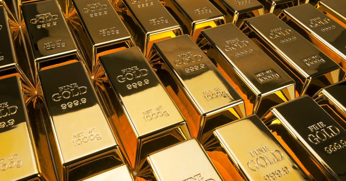 Gold bars and Financial concept