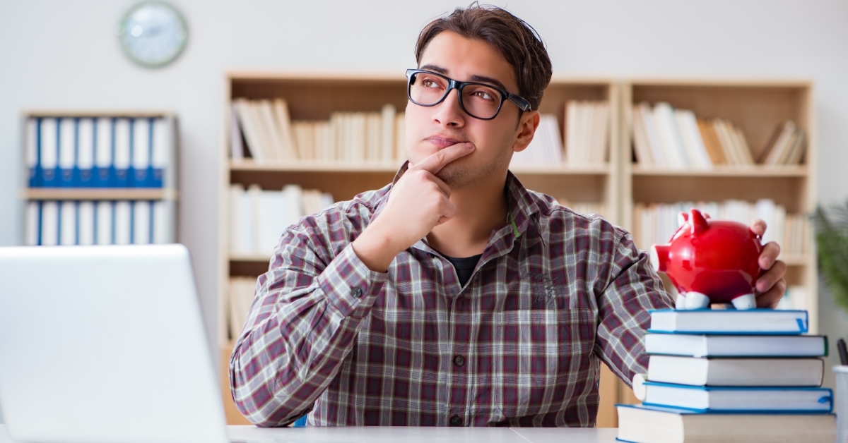 man thinking about budget